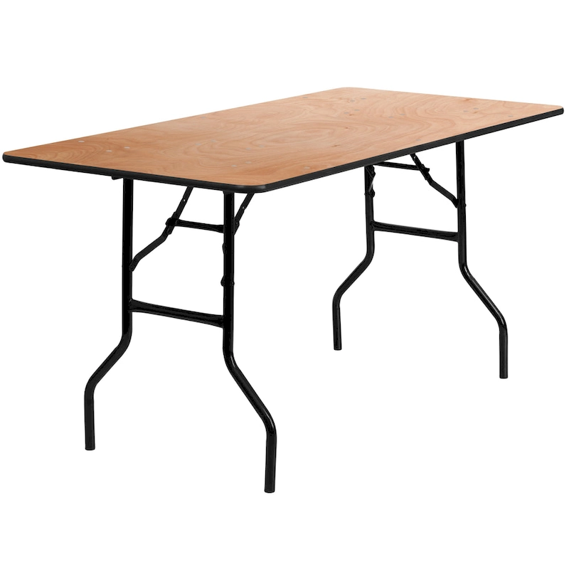 Natural Wood Folding Table