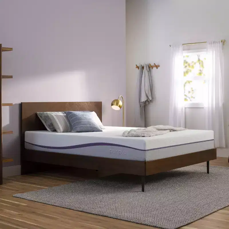 PurplePlus Mattress 11 Medium Gel Foam Mattress with 2 GelFlex Grid, White