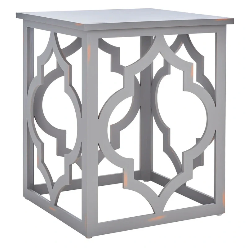 Silver Leaf End Table - 19 W x 19 D x 23 H