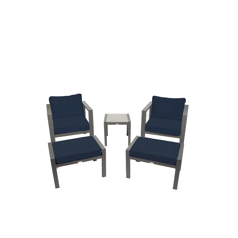 Lakeview Aluminum Outdoor Bistro Seating Set (5-Piece)