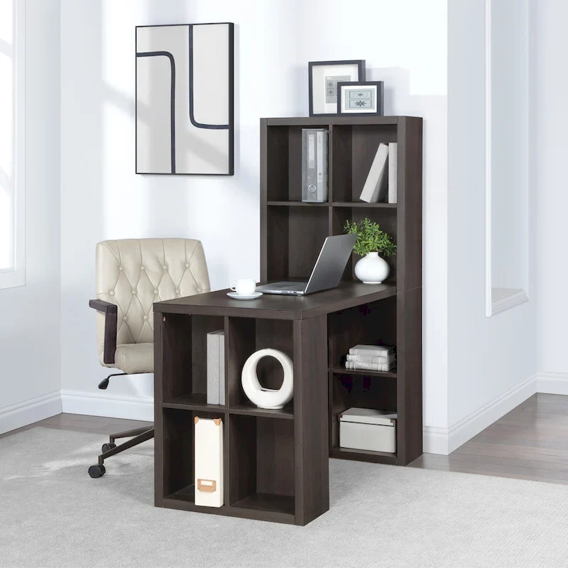 48 Desk and Dual Bookcase