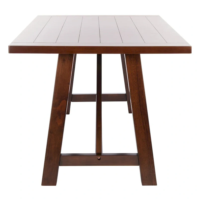 Laverna Brown Rectangle Dining Table - 57  W x 36  L x 30  H - 57Wx36Dx30H