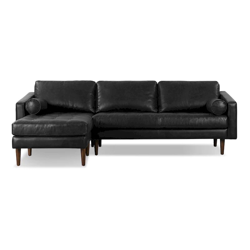 Poly & Bark Napa 104.5  Left Sectional Sofa - Full Grain Genuine Italian Leather
