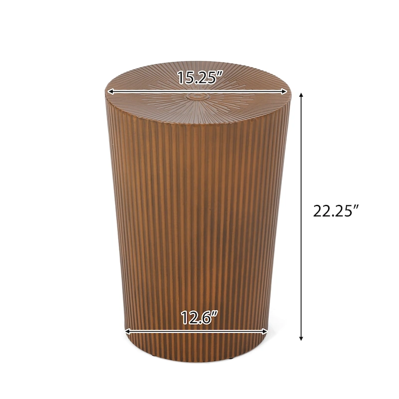 Langseth Iron Sunburst Side Tables (Set of 2) by Christopher Knight Home