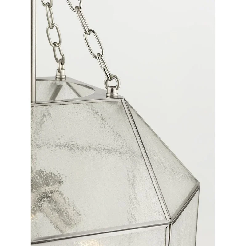 Mauldin Collection Brushed Nickel Three-Light Pendant - 22.650  x 20.280  x 20.280