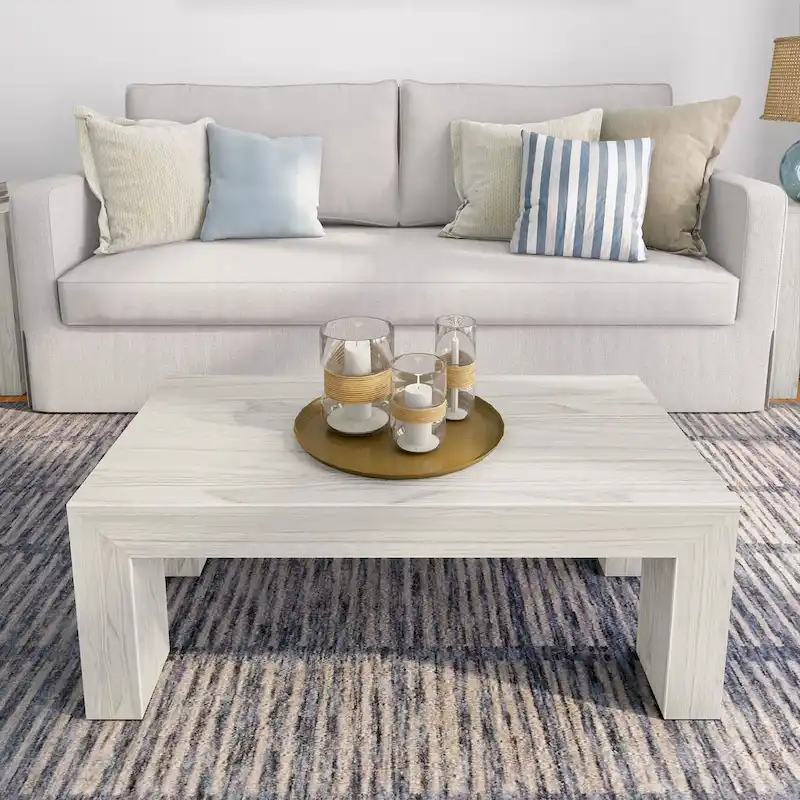 Plank and Beam Modern Rectangular Coffee Table - 40 x 20