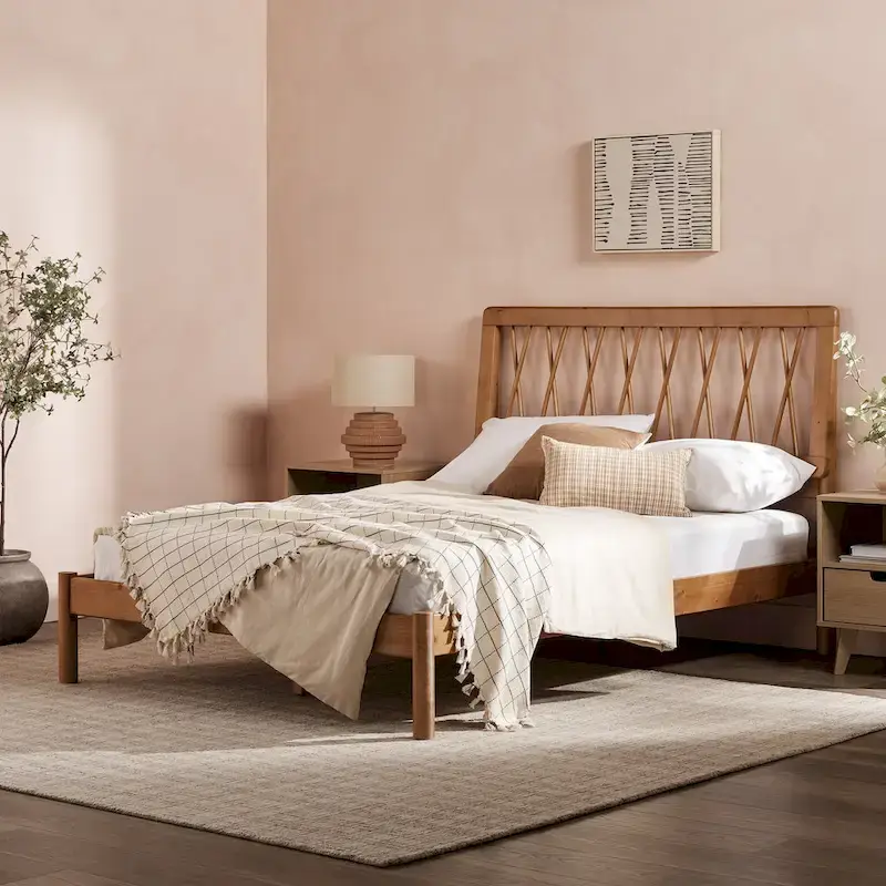 Middlebrook Designs X Spindle Solid Wood Full Bed