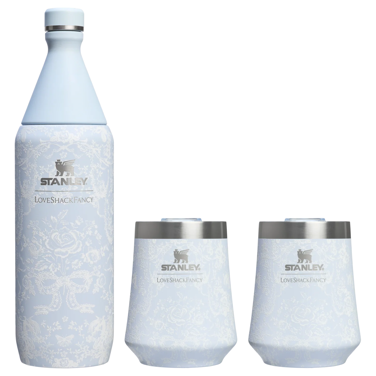 Stanley 1913 x LoveShackFancy Holiday Reserve All Day Wine Set | 34 OZ | 11 OZ