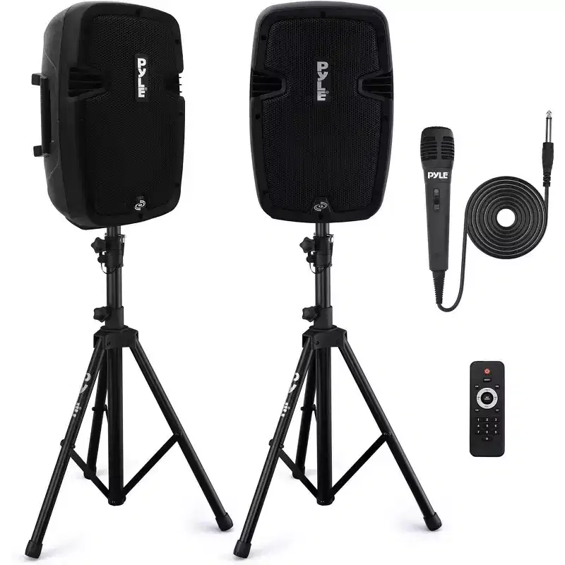 Pyle 8 PA Loudspeaker Sound System Package - PPHP849KT.5
