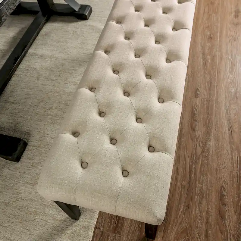 Copper Grove Chalwa Rustic Tufted 48-inch Dining Bench