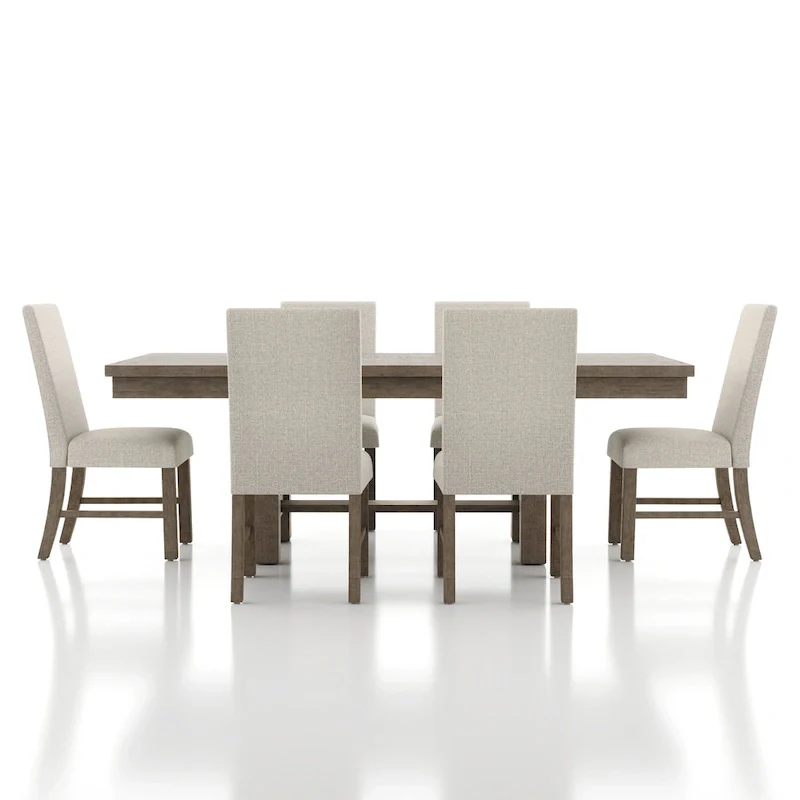 Jusk Rustic Grey Wood Dining Table