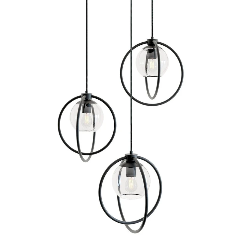 AFX JAMP12MBRND3 Jamie 3 Light 26  Wide Multi Light Pendant