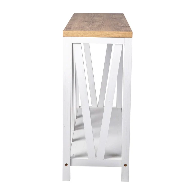 Farmhouse Style Rustic Entryway Console Table