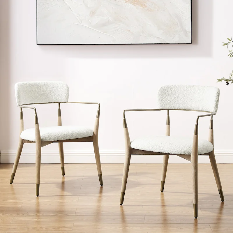 Mid-Century Solid Wood Accent Dining Chair