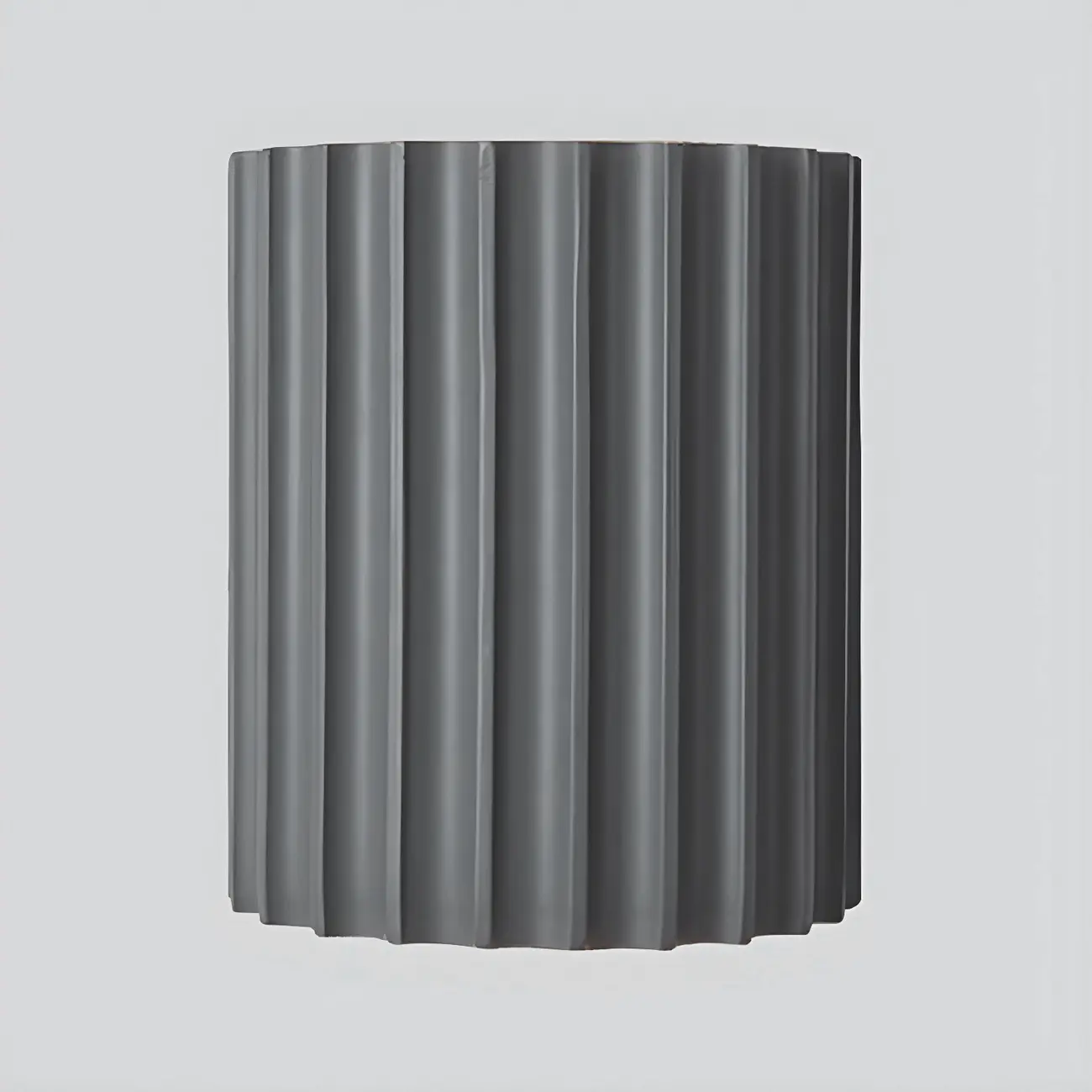 Modern Ribbed Half Cylinder Up Down Wall Sconce