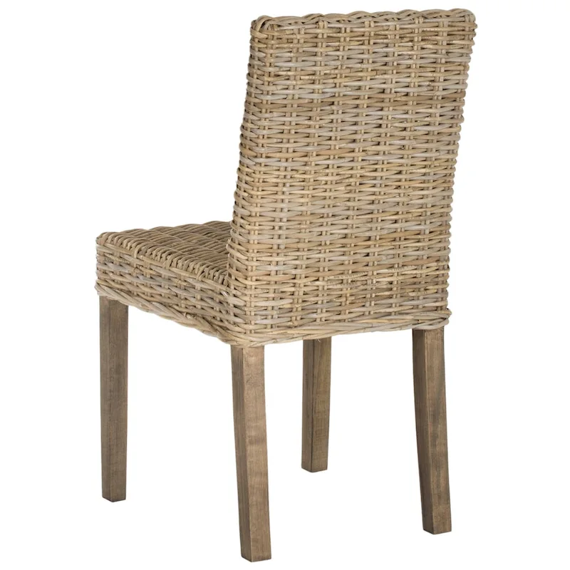 SAFAVIEH Luana Dining Unfinished Natural Wicker Dining Chair (Set of 2) - 19 x 22.5 x 34.5 - 19W x 23D x 35H
