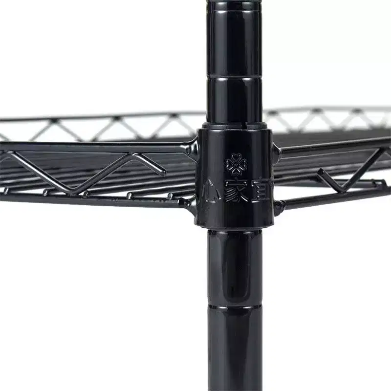 Black Metal 5-Tier Heavy Duty Adjustable Configuration Shelving Unit