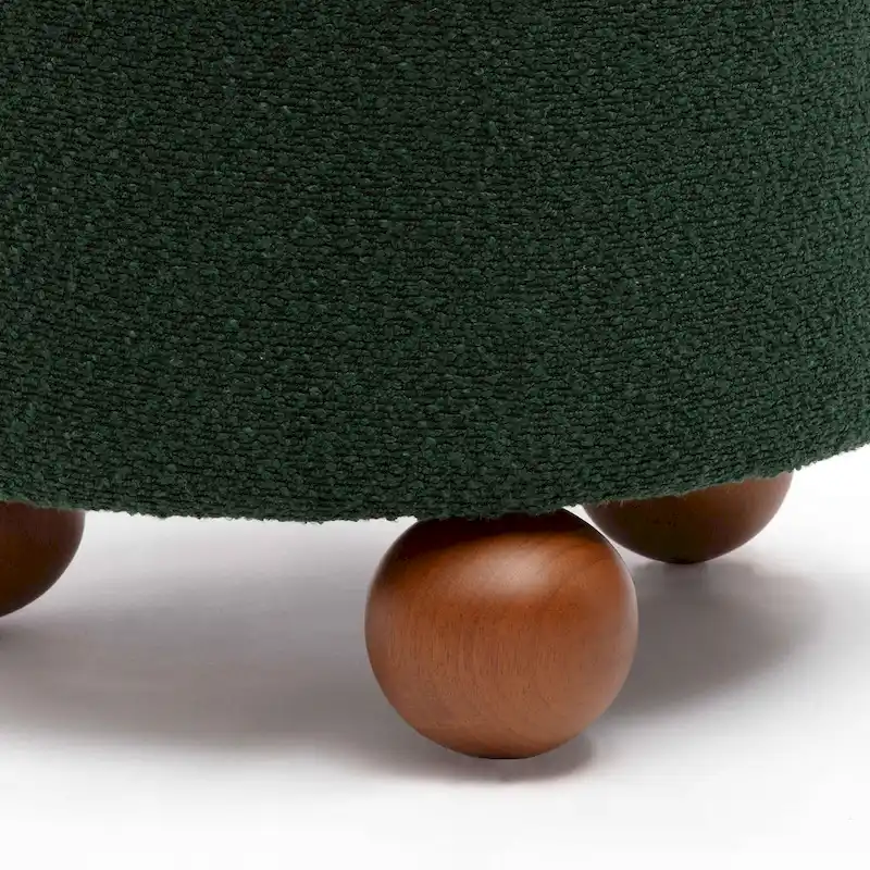 Jaine Boucle Upholstered Stool