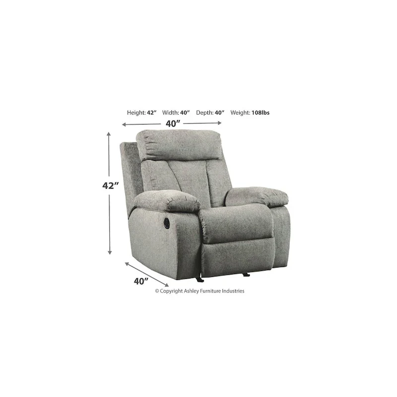 Signature Design by Ashley Mitchiner Gray 3-Piece Upholstery Package - 87  W x 40  D x 42  H