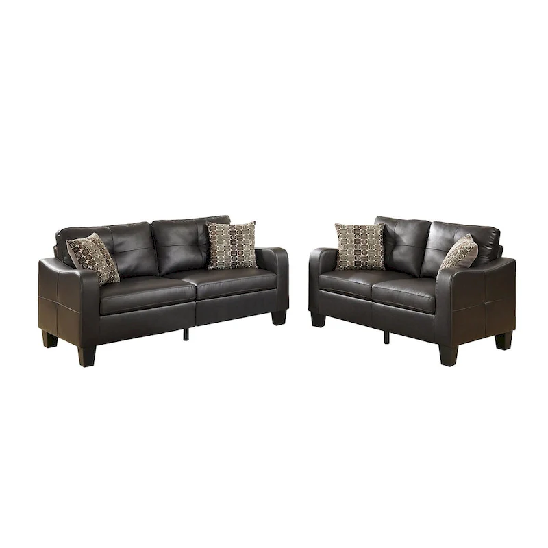 2 Piece Sofa Set with Accent Pillows