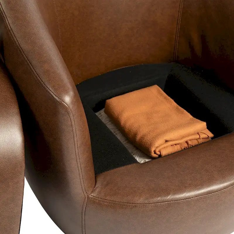 Modern Living Room Swivel Barrel Armchair