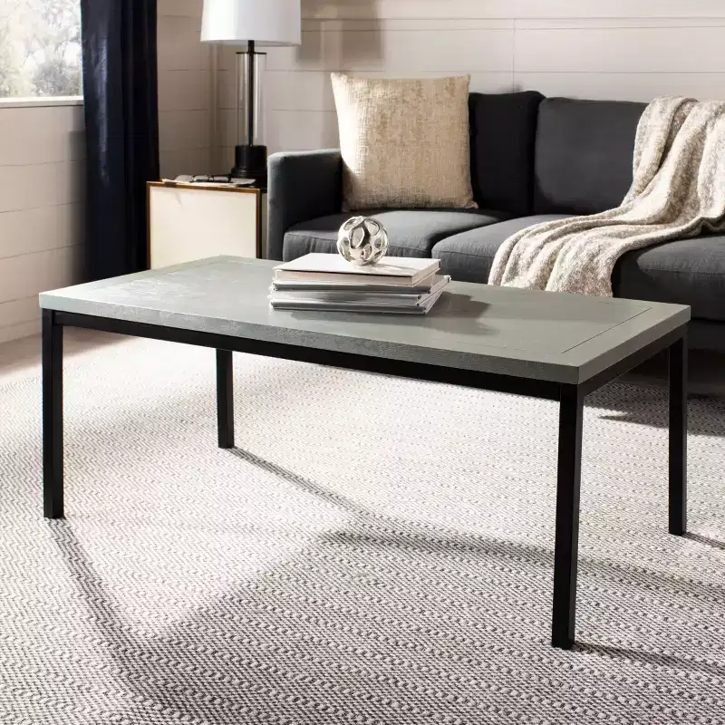 Dennis Coffee Table - AMH6588B - Ash Grey - Safavieh Couture