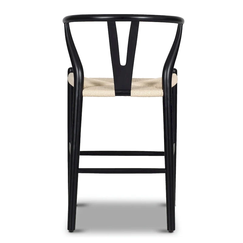 Weave 23.5 Seat Height Counter Stool - Solid Wood with Woven Seat