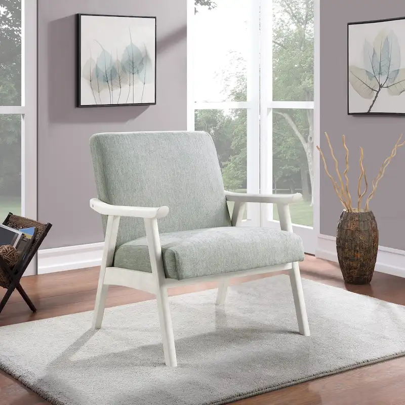 Weldon Mid-Century Fabric Upholstered Chair