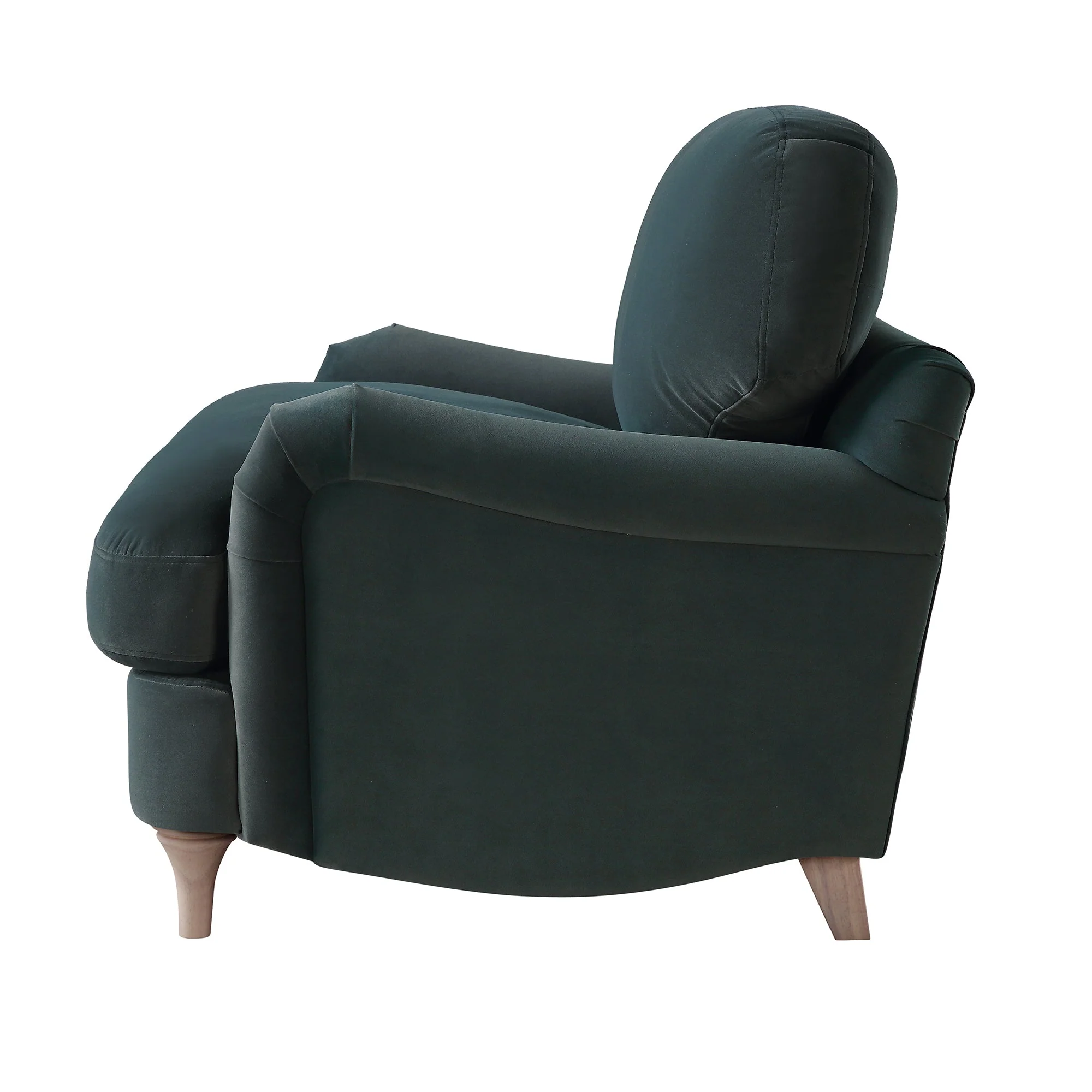 Aegean Blue Velvet Sofa, Loveseat