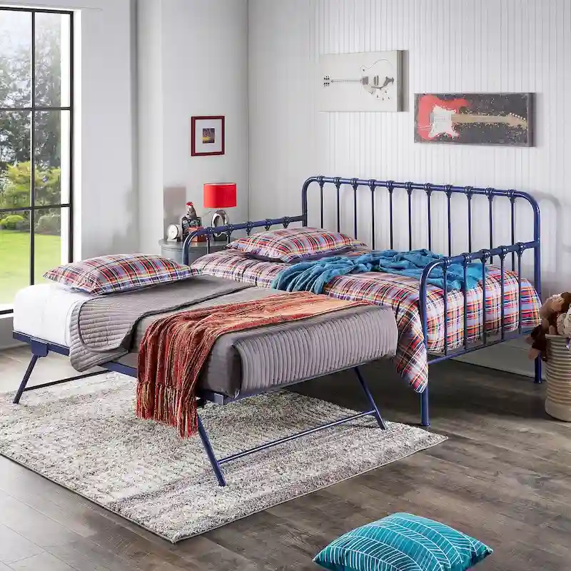 Constance Metal Daybed with Lift-up Trundle by
