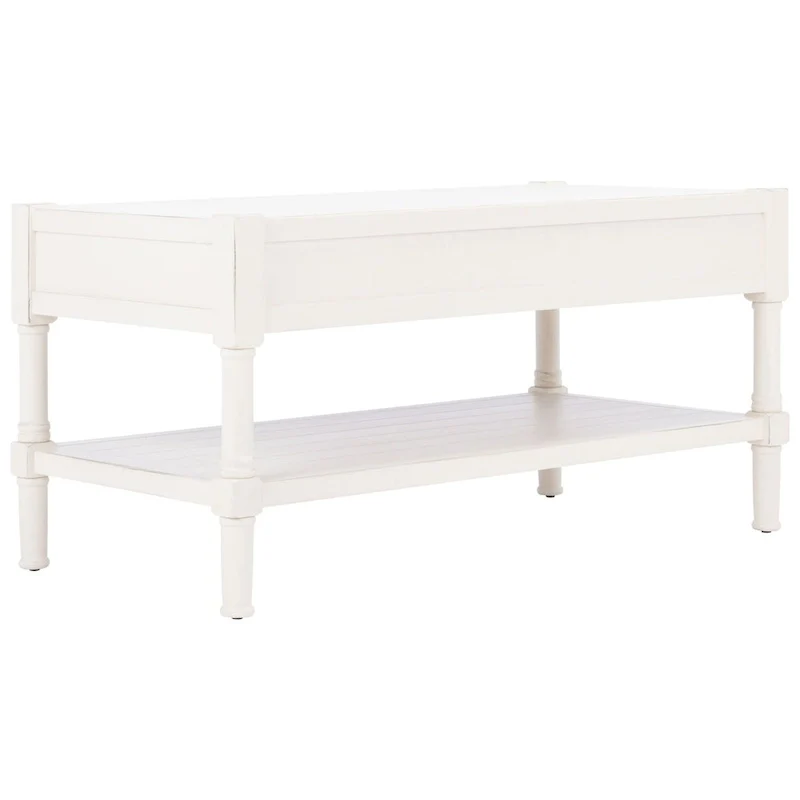 SAFAVIEH Alene 2-Drawer Bottom Shelf Coffee Table - 37.8 W x 19 L x 19 H - 38Wx19Dx19H