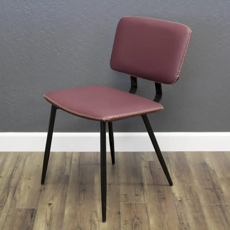 Multi-Color Faux Leather Dining Chair, Single Seat