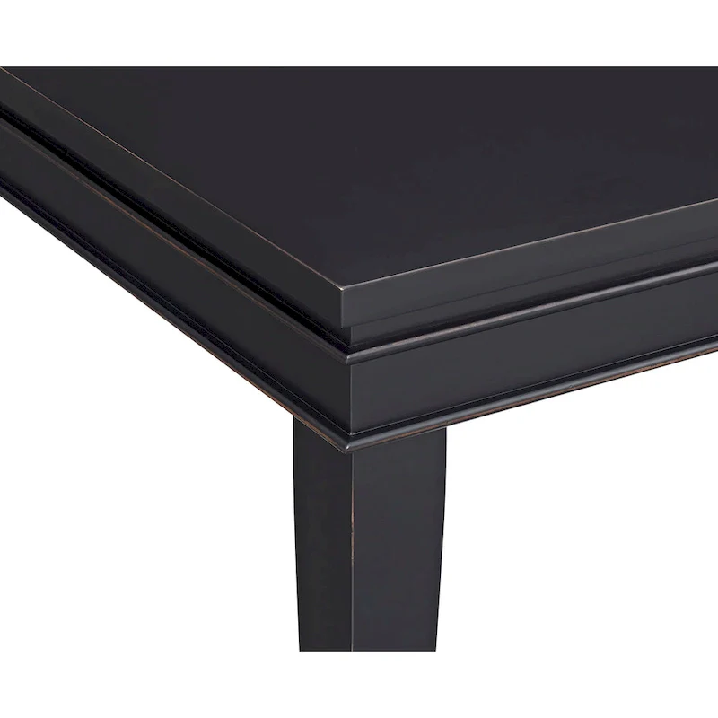 Extendable Dining Table - Antique White & Grey - Seats 6