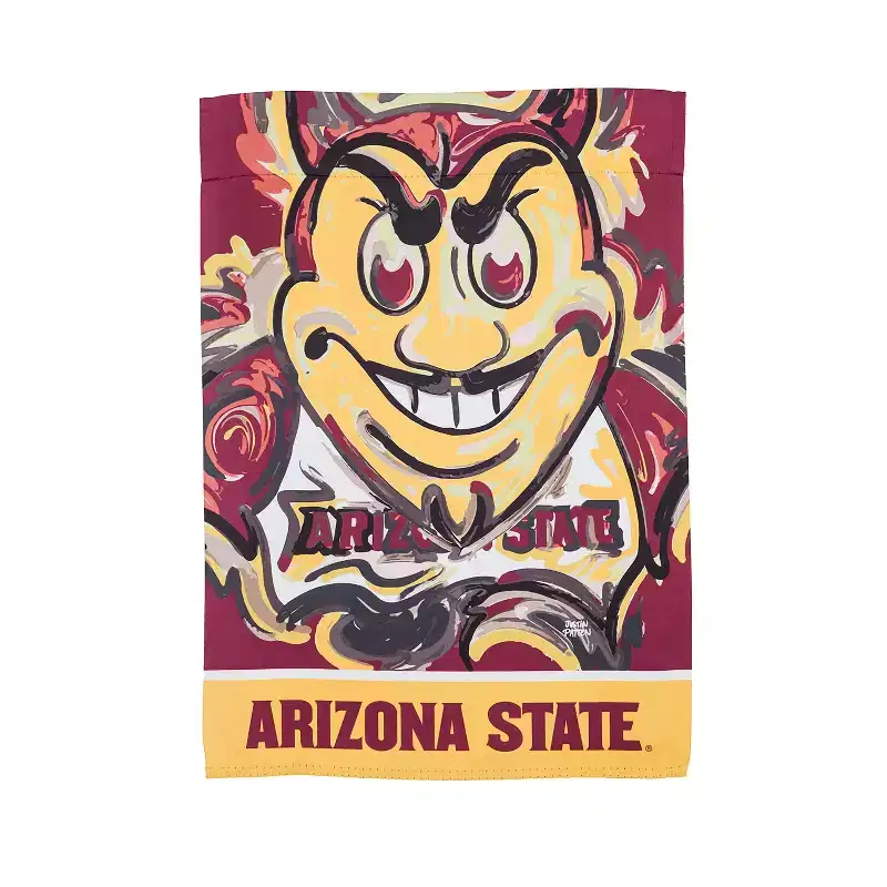 NCAA Arizona State University Garden Flag 12x18 Double Sided, Officially Licensed Sports Flags For Outside, Indoor and Outdoor Students & Alumni