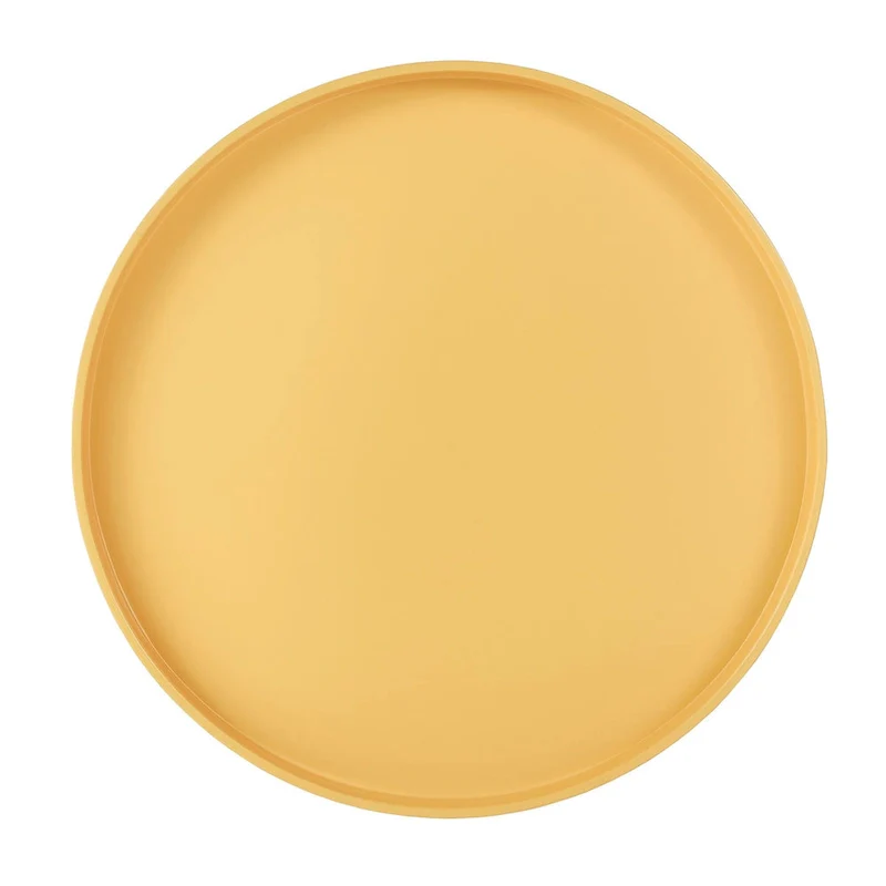 Paint-Dipped Round Tray-Top Side Table