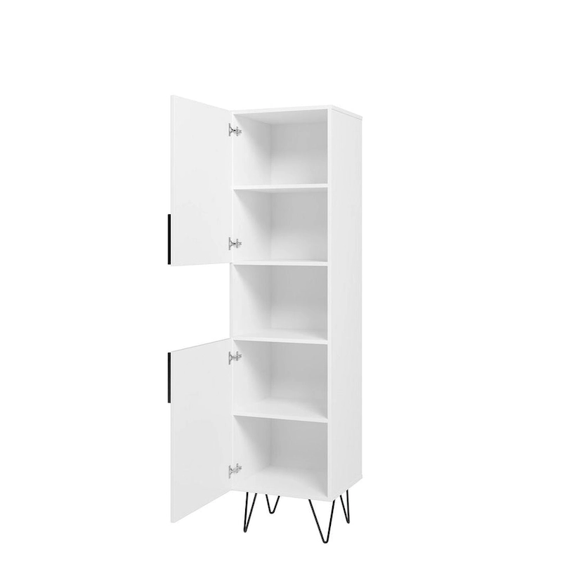 Beekman 17.51 Narrow Bookcase Cabinet with 5 Shelves
