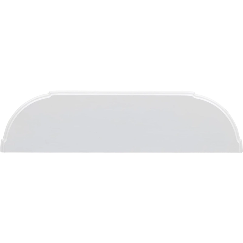 Retro Circular Curved Design Console Table with Open Style Shelf