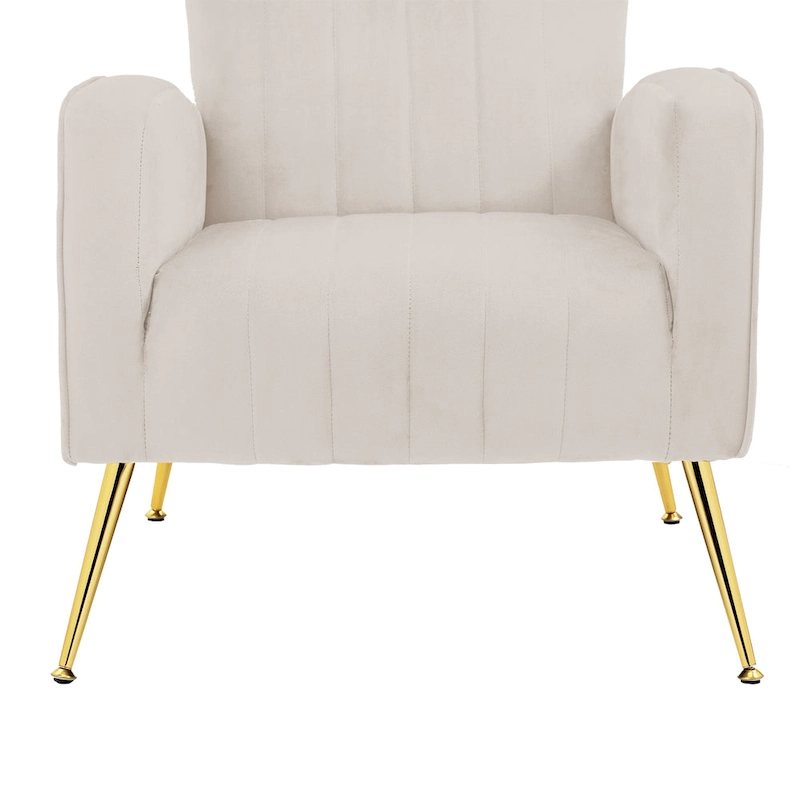 Upholstered Wingback Accent Chair - 26.4 W x 37.8 H x 32.6 D