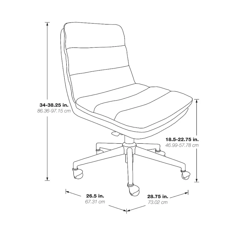 Legacy Swivel Office Chair in Faux Leather