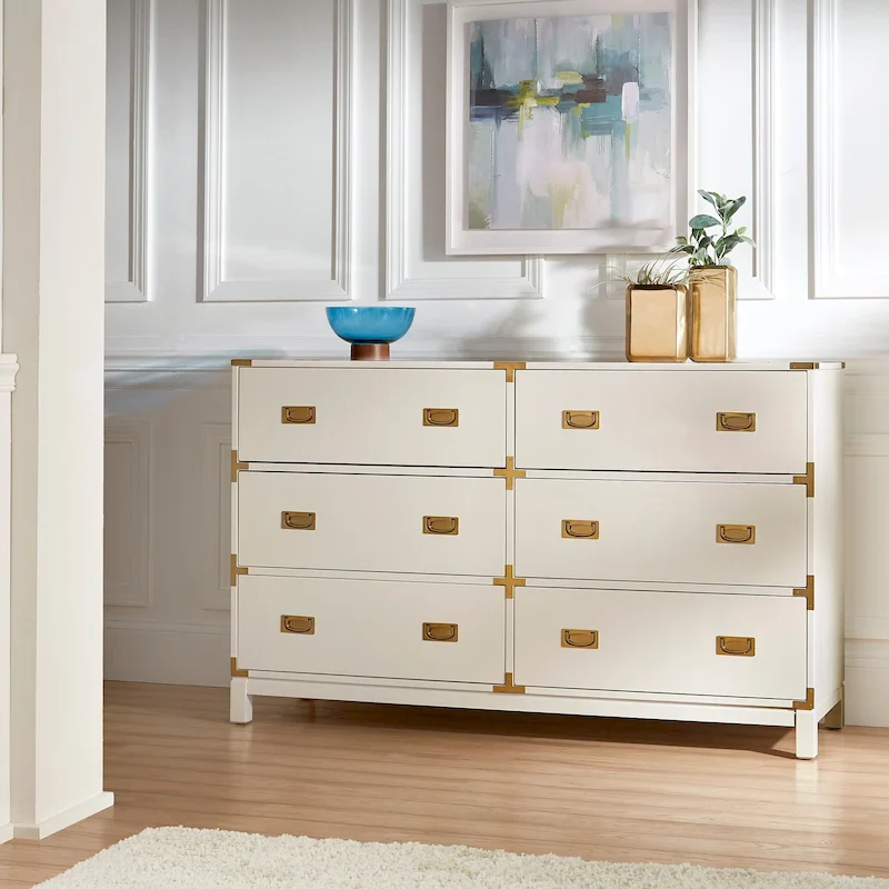 Valoria Gold Accent Campaign Dresser