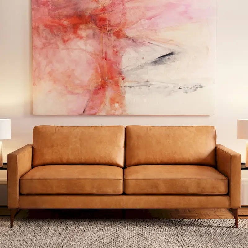 Mateo 82.5  Sofa - Full Grain Genuine Italian Leather