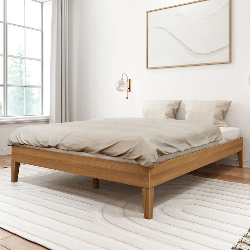Plank and Beam Queen Size Minimalist Platform Bed