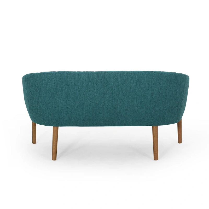 Galena Mid-century Modern Glam Loveseat by Christopher Knight Home