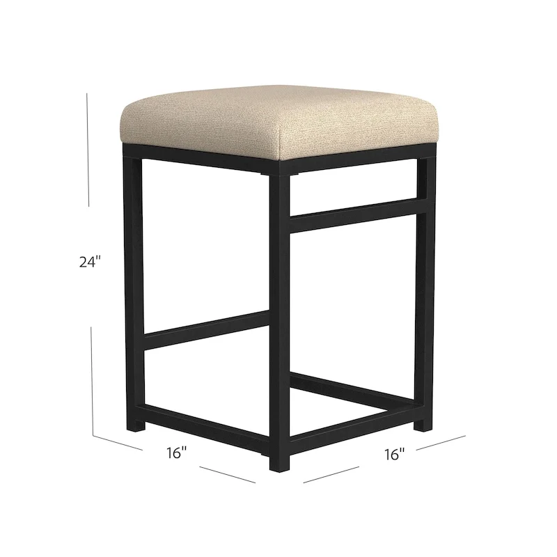 HomePop Backless Metal 24 Counter Stool - 24 inches