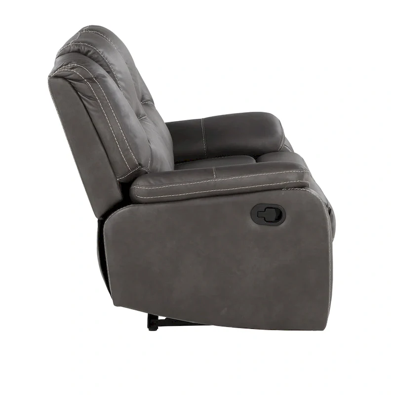 Kameryn Faux Leather Manual Reclining Loveseat