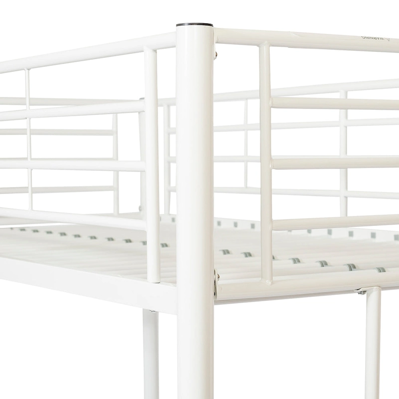 Middlebrook Abner White Metal Classic Twin Loft Bed