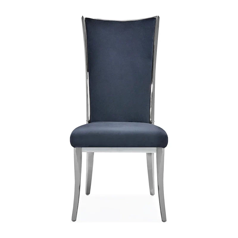 Silver Stainless Steel Dining Chair