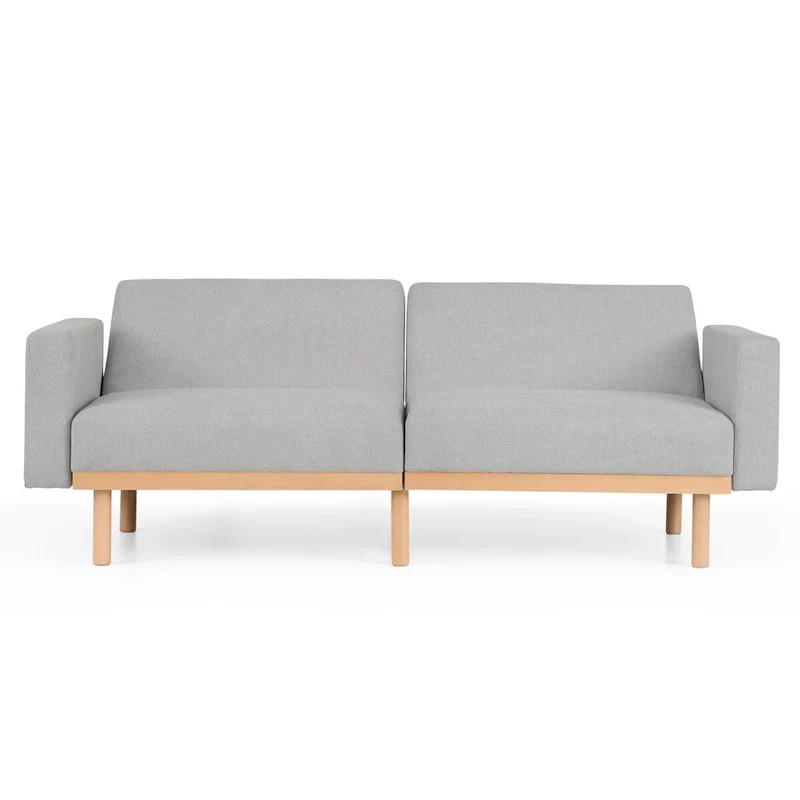 Brookside Harlow Futon with Wood Base