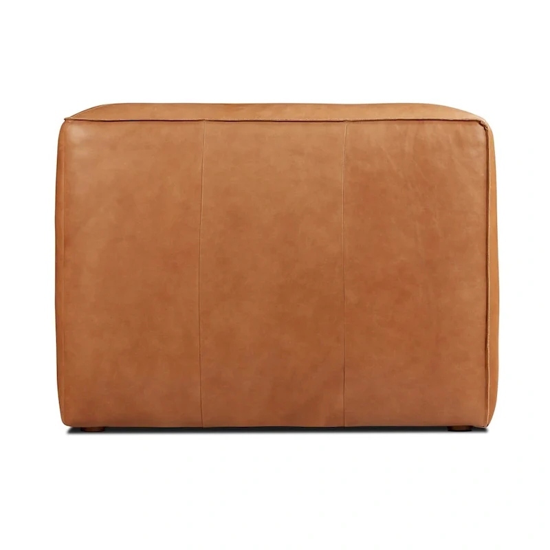 Poly & Bark Piazza 95 Sofa in Saddle Tan - Full Grain Genuine Italian Leather