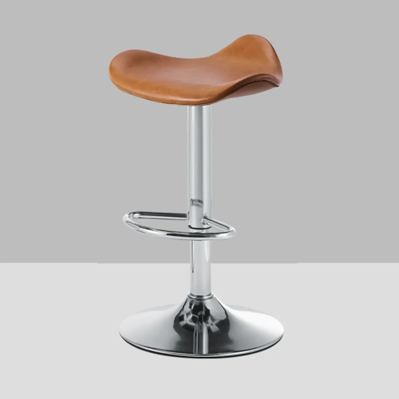 Adjustable Swivel Leather Modern Backless Bar Stools